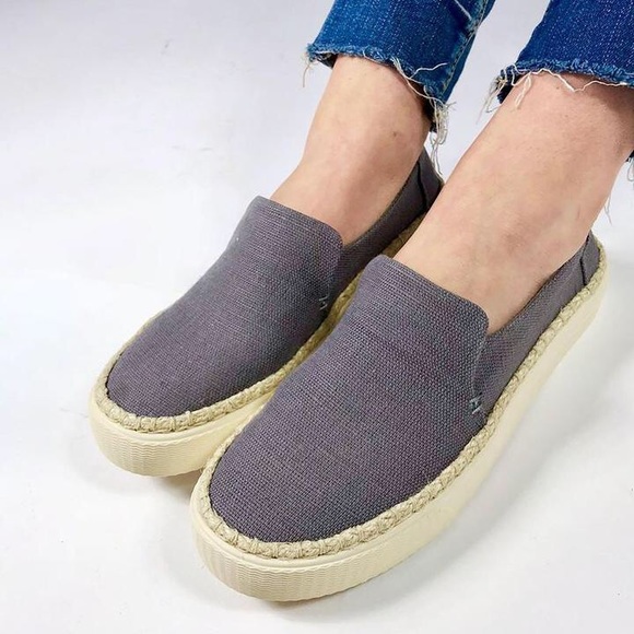 TOMS Toms Shade Heritage Canvas Sunset Slip-Ons - Picture 5 of 6